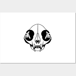 Cat Skull Posters and Art